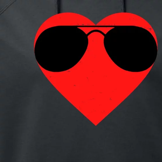 Valentines Shades Performance Fleece Hoodie