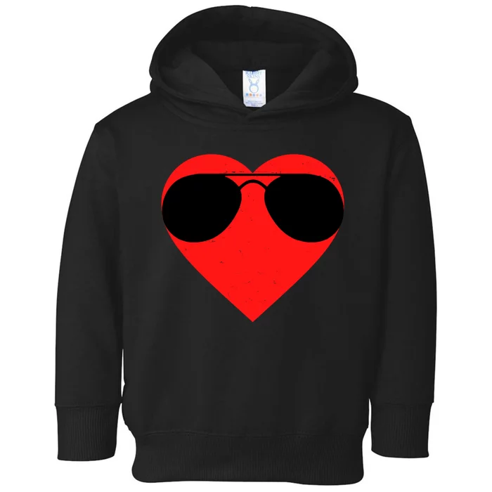 Valentines Shades Toddler Hoodie