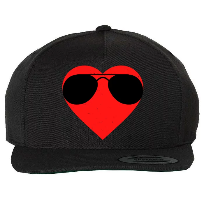 Valentines Shades Wool Snapback Cap