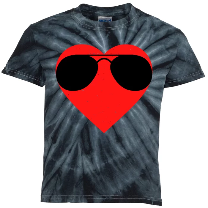 Valentines Shades Kids Tie-Dye T-Shirt