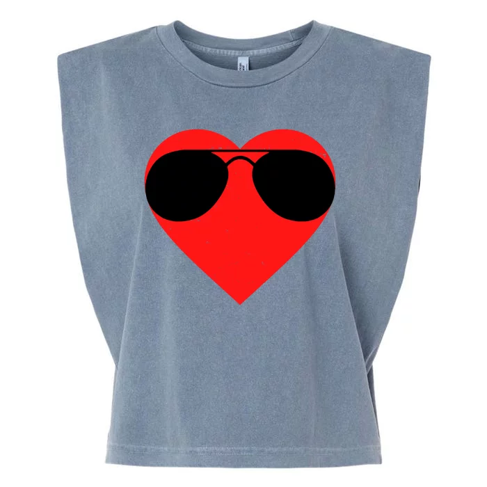 Valentines Shades Garment-Dyed Women's Muscle Tee