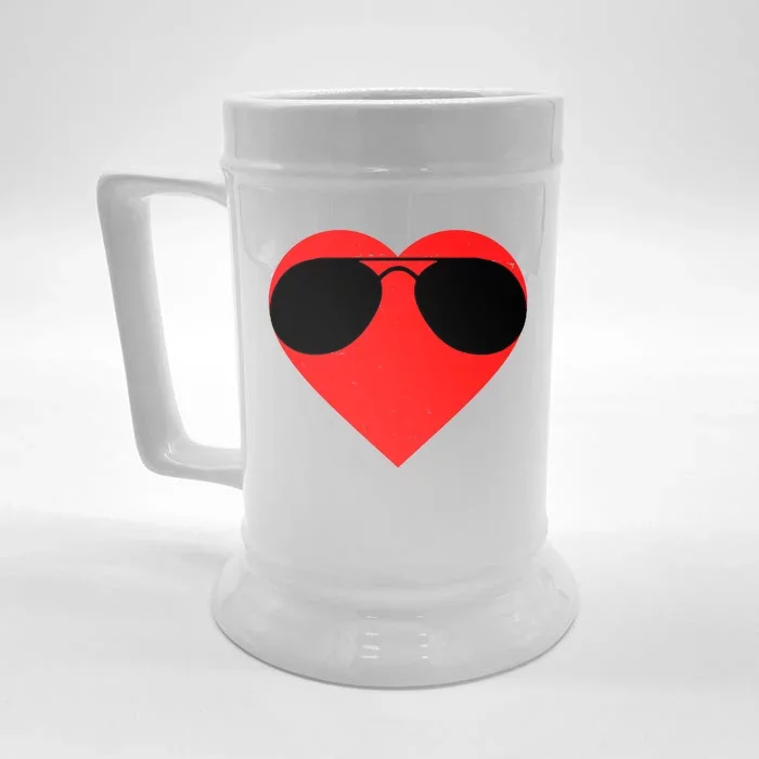 Valentines Shades Front & Back Beer Stein