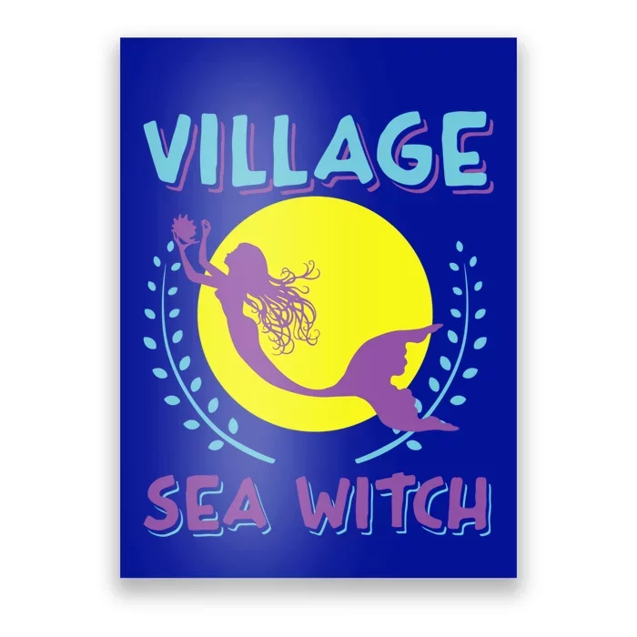 Village Sea Witch Mermaid Halloween Gift Poster