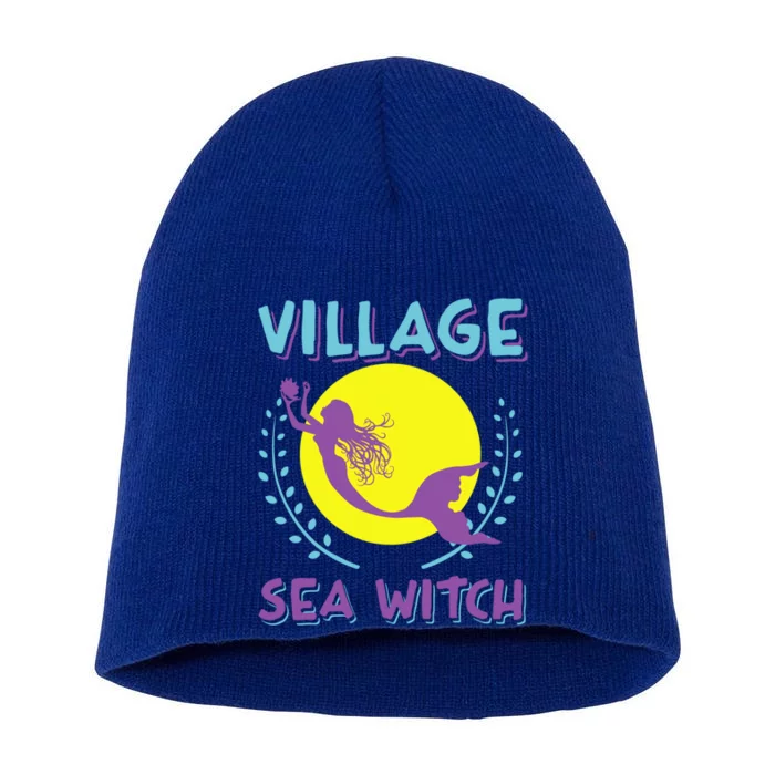 Village Sea Witch Mermaid Halloween Gift Short Acrylic Beanie