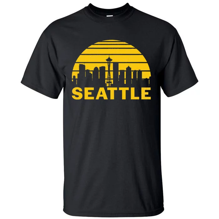 Vintage Seattle Washington Cityscape Tall T-Shirt