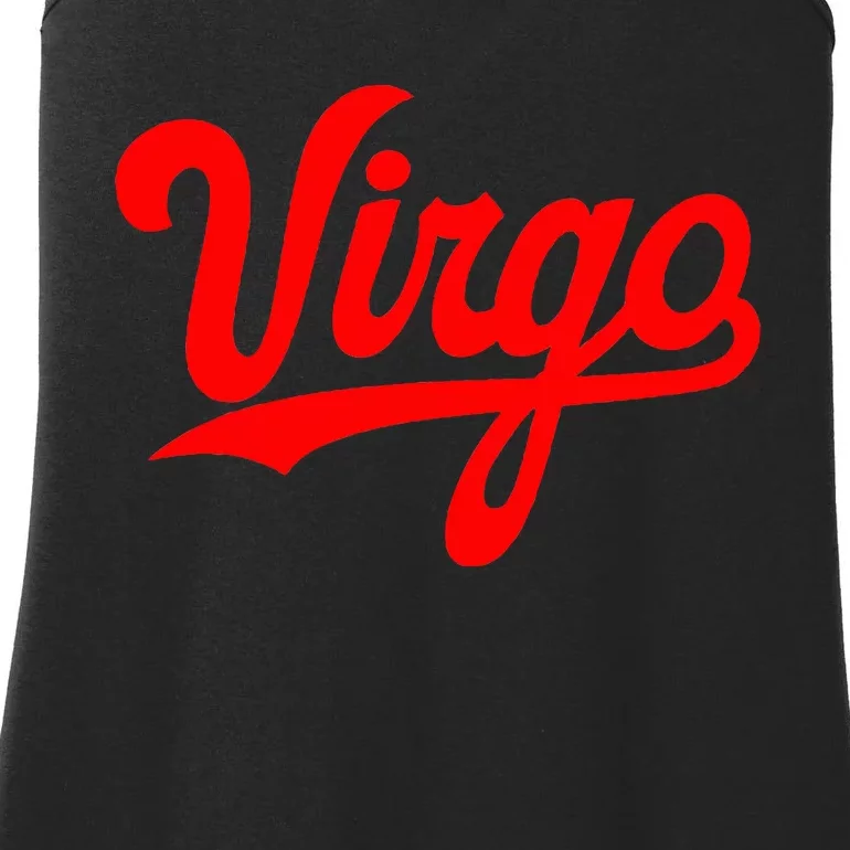 Virgo Season Women Zodiac Typography Ladies Essential Tank