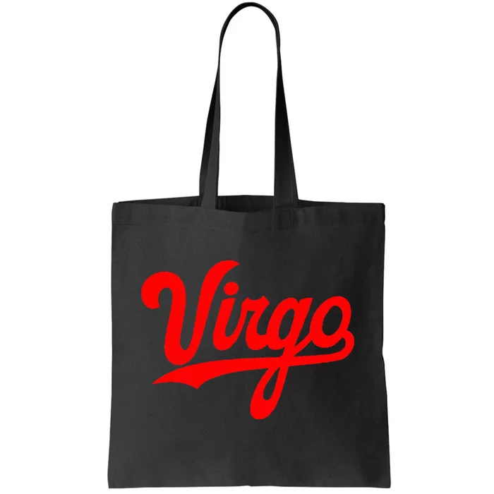 Virgo Season Women Zodiac Typography Tote Bag