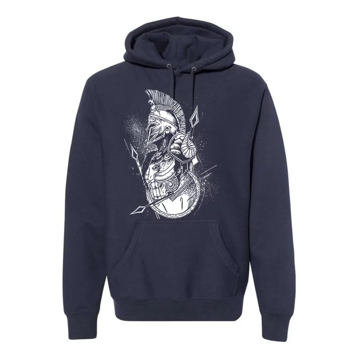 Vintage Spartan Warrior Premium Hoodie