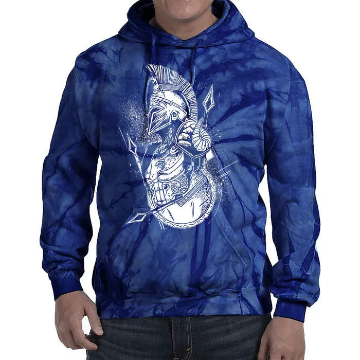 Vintage Spartan Warrior Tie Dye Hoodie