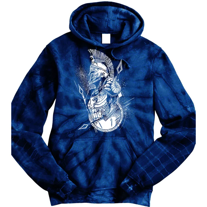 Vintage Spartan Warrior Tie Dye Hoodie