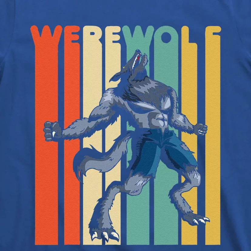 Vintage Style Werewolf Retro Halloween Design T-Shirt