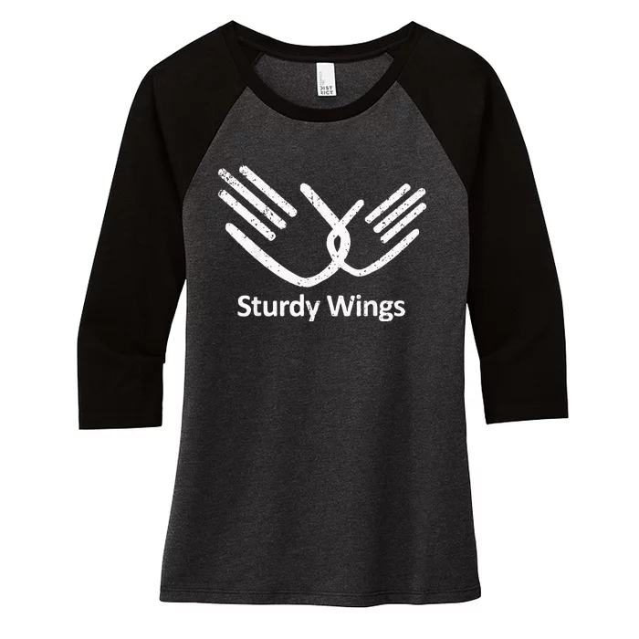 Vintage Sturdy Wings Women's Tri-Blend 3/4-Sleeve Raglan Shirt