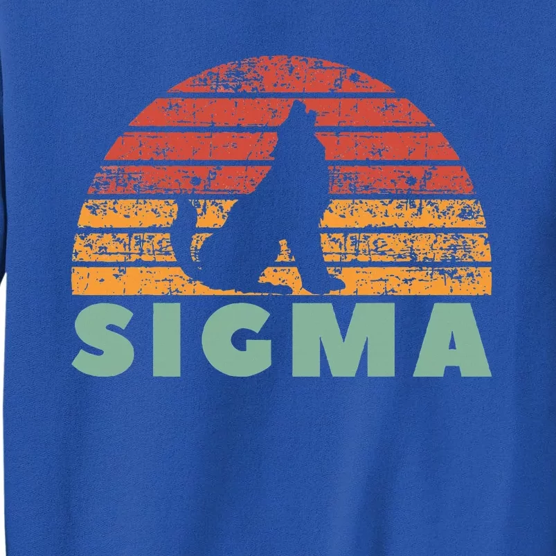 Vintage Sigma Wolf Retro Sigma Male Sweatshirt