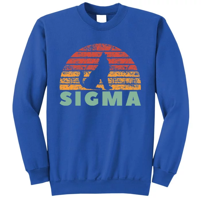 Vintage Sigma Wolf Retro Sigma Male Sweatshirt