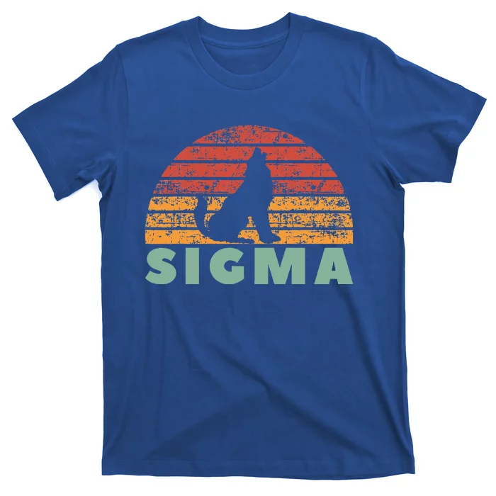 Vintage Sigma Wolf Retro Sigma Male T-Shirt