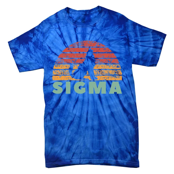 Vintage Sigma Wolf Retro Sigma Male Tie-Dye T-Shirt