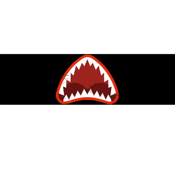 Vintage Shark With Open Mouth Bumper Sticker