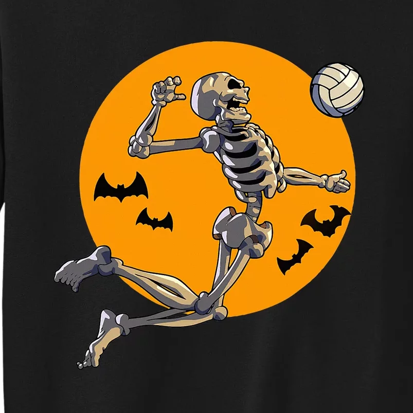 Volleyball Skeleton Women Volleyball Player Sweatshirt