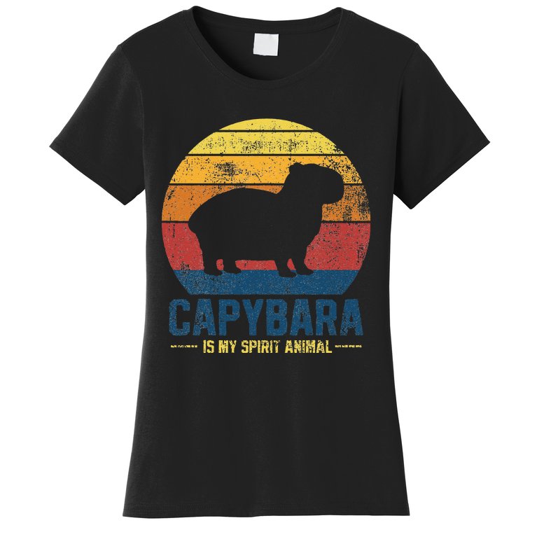 Respect The Capybara Funny Capybara Cavy Rodent Capybara Lover Women's  T-Shirt | TeeShirtPalace
