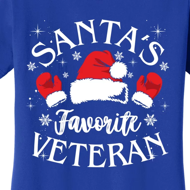 Veteran Santa Xmas Santa's Favorite Veteran Santas Favorite Great Gift Women's T-Shirt