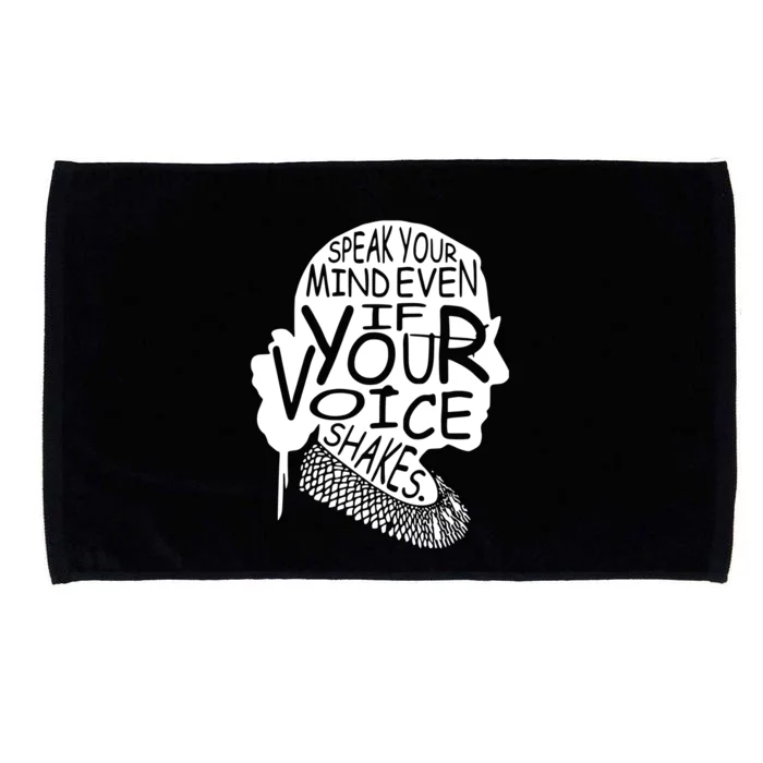 Vintage Speak Your Mind Even If Your Voice Shakes Microfiber Hand Towel