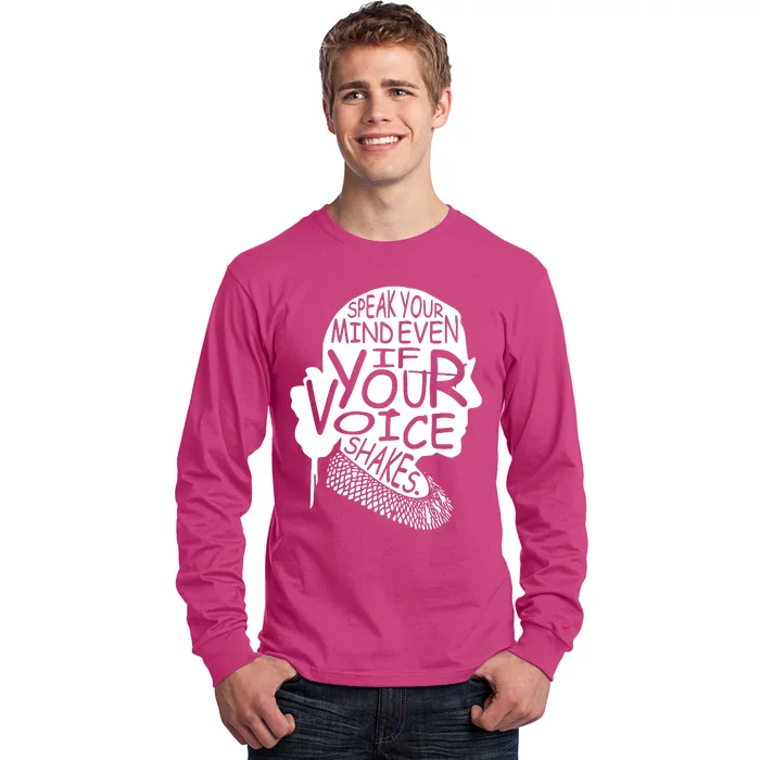 Vintage Speak Your Mind Even If Your Voice Shakes Long Sleeve Shirt