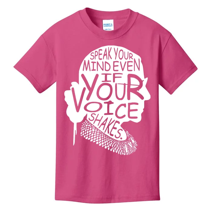 Vintage Speak Your Mind Even If Your Voice Shakes Kids T-Shirt