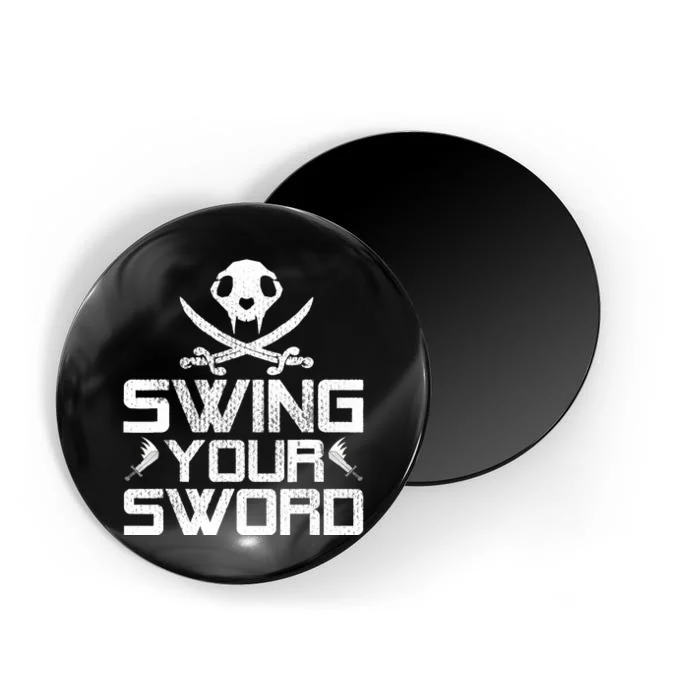 Vintage Swing Your Sword Magnet