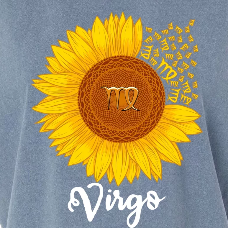 Virgo Sunflower Zodiac Sign Floral Astrology Gift Garment-Dyed Women's Muscle Tee