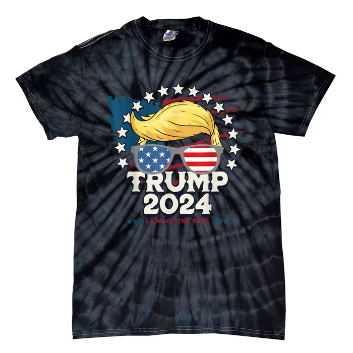 Vote Trump 2024 President Patriotic Republican Voter USA Tie-Dye T-Shirt