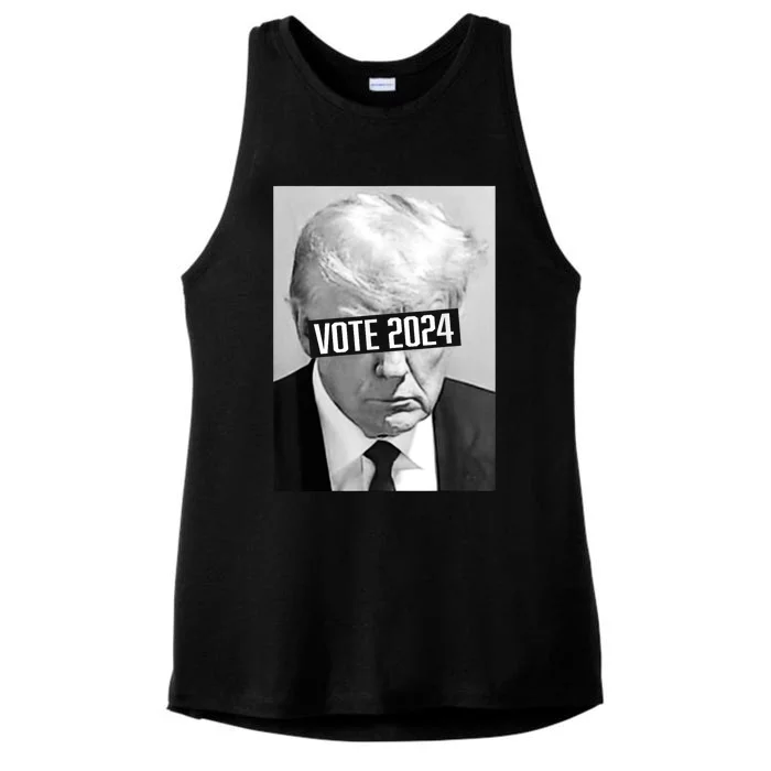 Vote Trump 2024 Mug Shot Trump Mug Shot Trump 24 Ladies Tri-Blend Wicking Tank