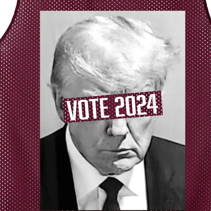 Vote Trump 2024 Mug Shot Trump Mug Shot Trump 24 Mesh Reversible Basketball Jersey Tank