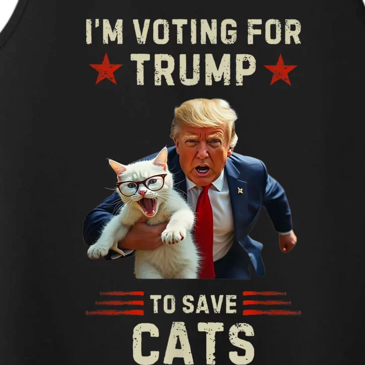 Vote Trump 2024 To Save Cats From Being Eaten Performance Tank