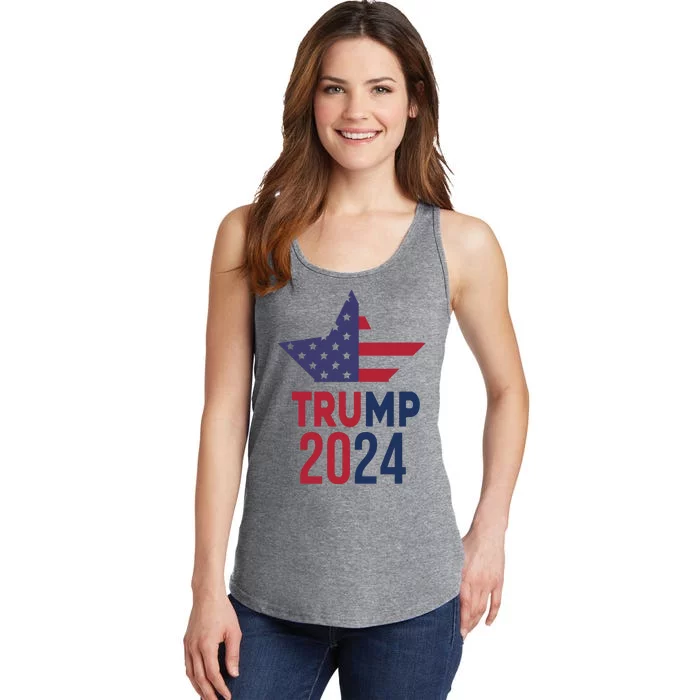 Vote Trump 2024 Usa Election Ladies Essential Tank