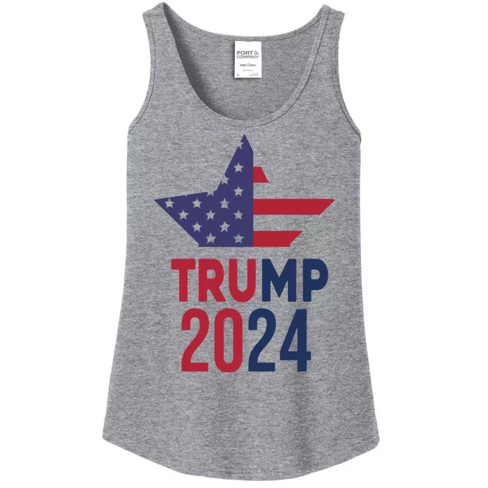 Vote Trump 2024 Usa Election Ladies Essential Tank