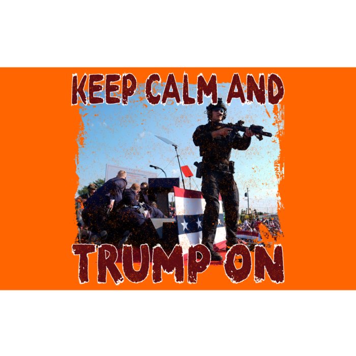 Vintage Trump 2024 Keep Calm And Trump On Bumper Sticker