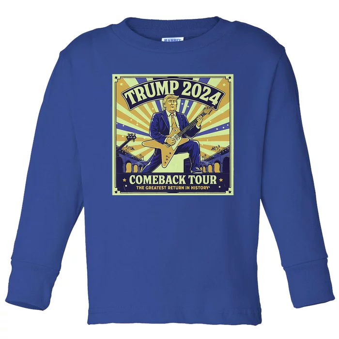 Victory Trump 2024 Story Celebrate Unbeatable Team Toddler Long Sleeve Shirt