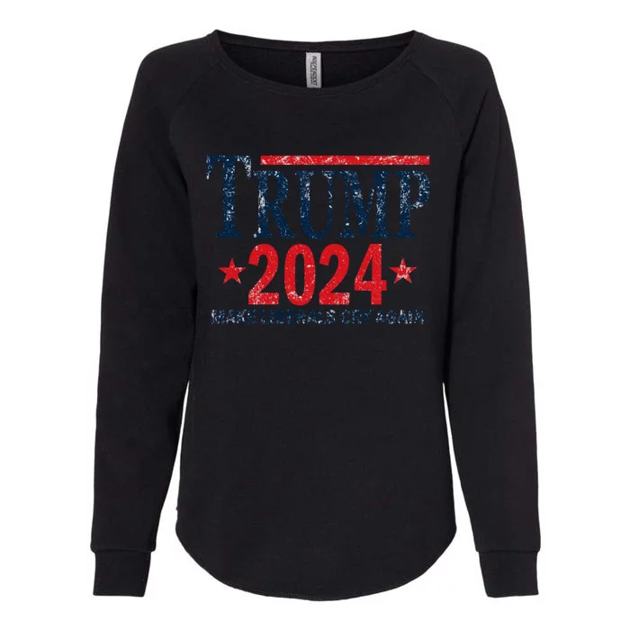 Vintage Trump 2024 Make Liberals Cry Again Gift Womens California Wash Sweatshirt