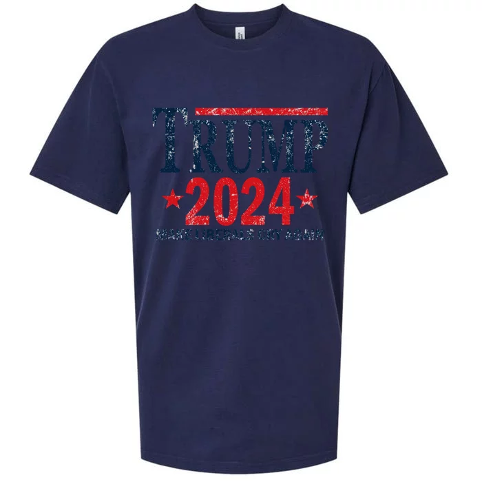 Vintage Trump 2024 Make Liberals Cry Again Gift Sueded Cloud Jersey T-Shirt