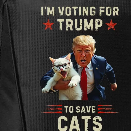 Vote Trump 2024 To Save Cats From Being Eaten City Backpack