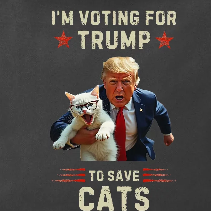 Vote Trump 2024 To Save Cats From Being Eaten Zip Tote Bag