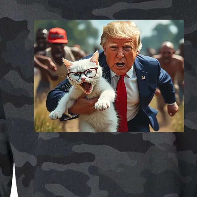 Vote Trump 2024 To Save Catturd Cats From Being Eaten Cropped Pullover Crew