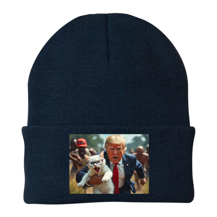 Vote Trump 2024 To Save Catturd Cats From Being Eaten Knit Cap Winter Beanie