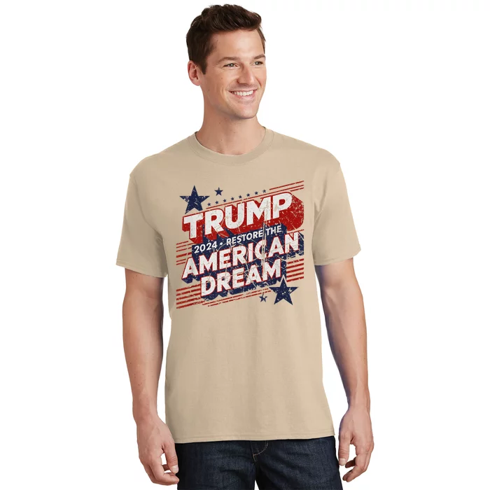 Vintage Trump 2024 Restore American Dream T-Shirt