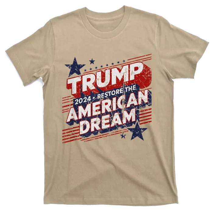 Vintage Trump 2024 Restore American Dream T-Shirt