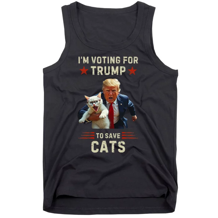 Vote Trump 2024 To Save Cats From Being Eaten Tank Top