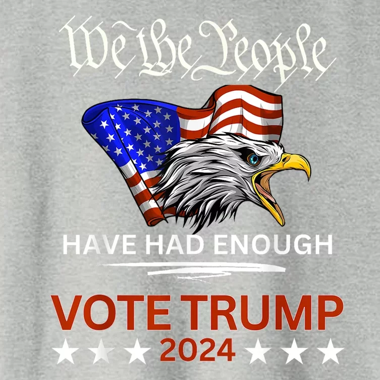 Vote Trump 2024 We The People Have Had Enough Felon Conviction Women's Crop Top Tee