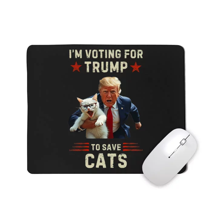 Vote Trump 2024 To Save Cats From Being Eaten Mousepad