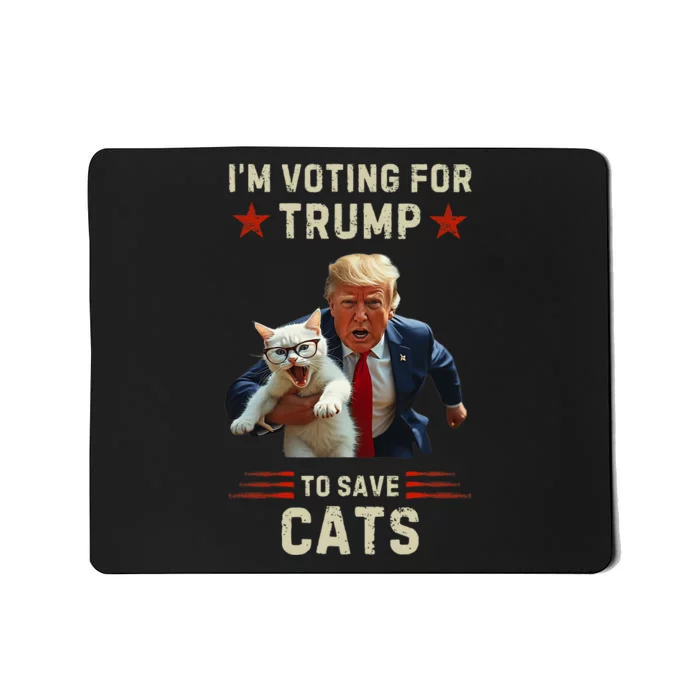 Vote Trump 2024 To Save Cats From Being Eaten Mousepad