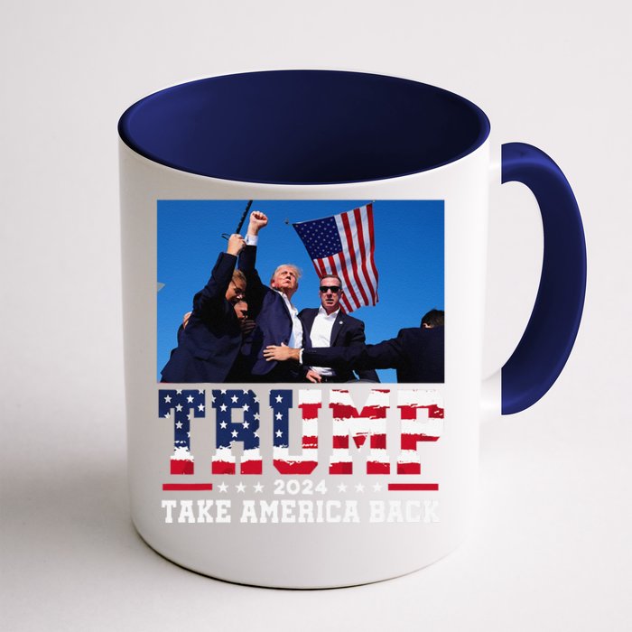 Vintage Trump 2024 For President Vp Usa Election Patriotic Front & Back Coffee Mug